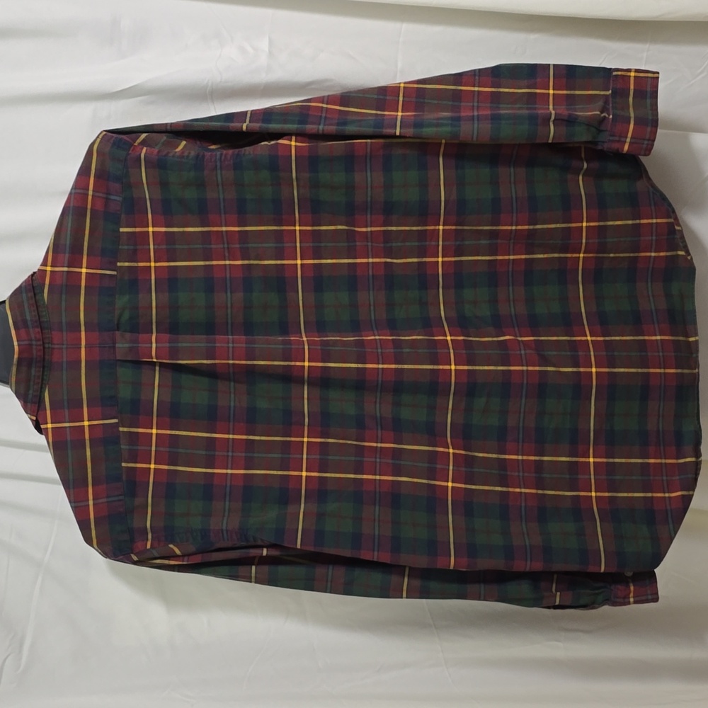 Ralph Lauren Men's XXL Plaid Button Up Long Sleeve Shirt - Red, Green, Yellow - Picture 2 of 6